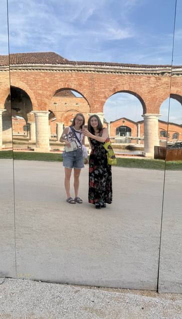 Fun image of my friend and me, Venice Biennale